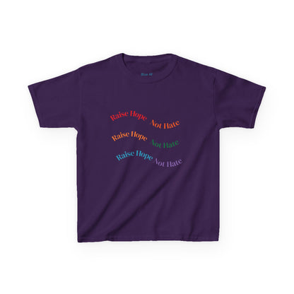 Raise Hope, Not Hate- Kids T-Shirt, personalizable tee